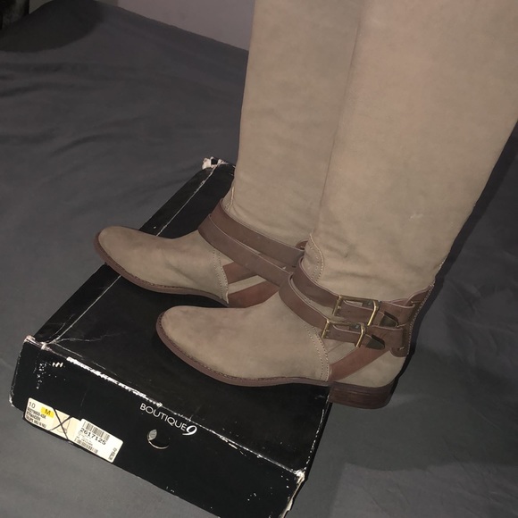 NWB boutique 9 tandem nubuck tall riding boot  leather upper size 10 new w box - Picture 15 of 17